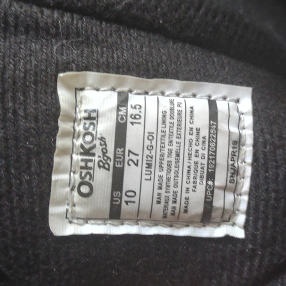 OshKosh B'gosh boots Black Size 10 - Picture 6 of 6